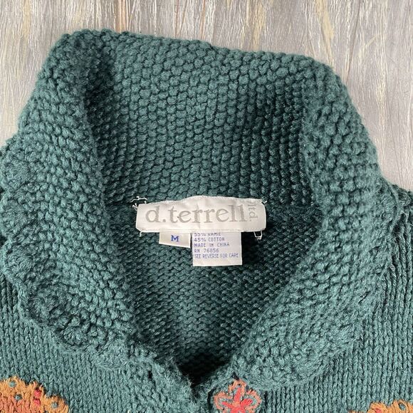 Vintage Cowboy Knit Cardigan Sweater - Picture 2 of 3